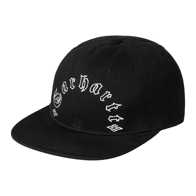 Kapa Carhartt WIP Black Baseball Cap with Logo Črna | I034359_1