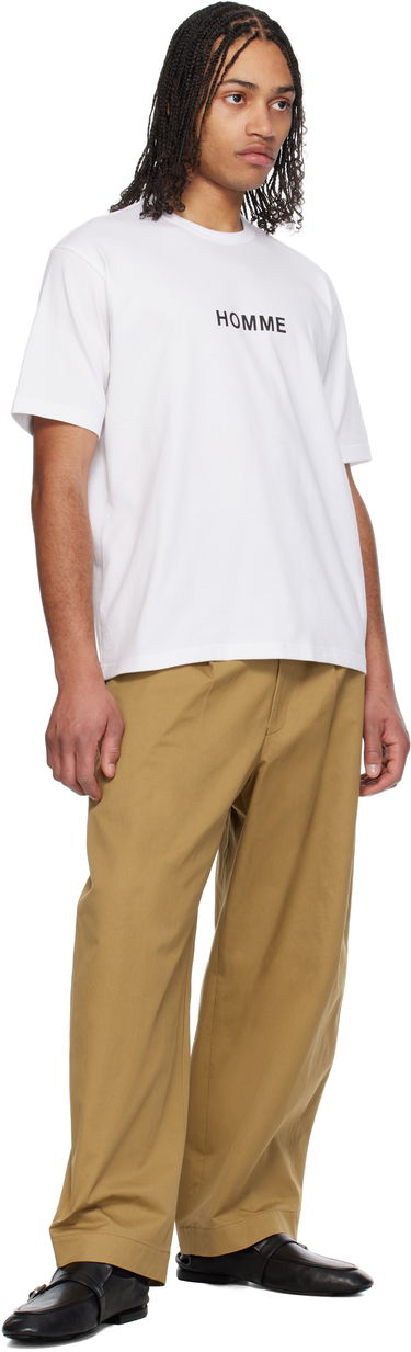 Majica Comme des Garçons Homme Logo T-Shirt Bela | HO-T103-051, 3