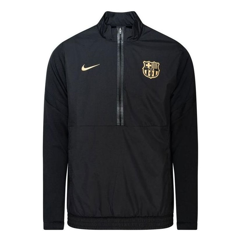 Vetrovka Nike FC Barcelona Half-Zipped Training Top Črna | CJ6624-010