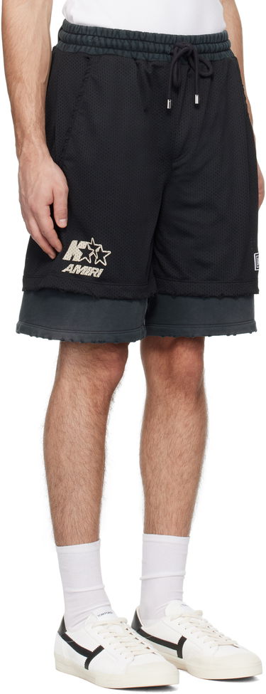 Kratke hlače AMIRI Amiri Mesh Basketball Shorts Črna | AMJYSH1036, 1