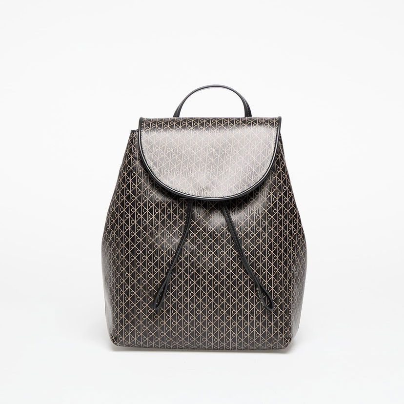 Nahrbtnik CALVIN KLEIN Calvin Klein Emblem Aop Flap Backpack Črna | LV04F3271G 2XA