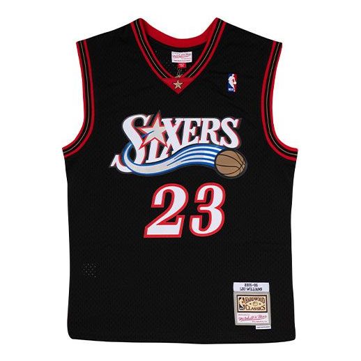 Dres Mitchell & Ness Mitchell & Ness NBA 76ers Basketball Jersey Črna | SMJYGS20049-P76BLCK05LWM