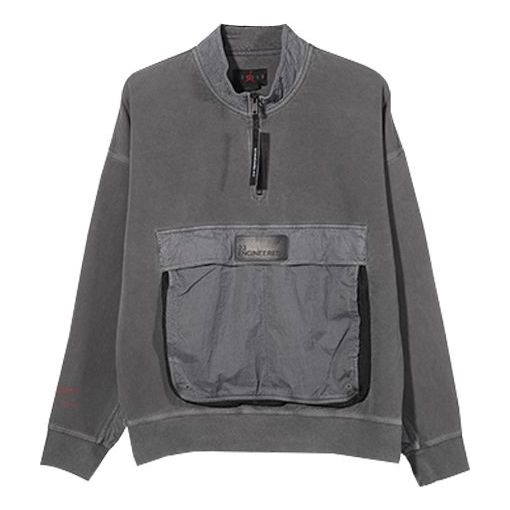 Pleteni pulover Jordan Jordan 23 Engineered Half Zip Sweatshirt Siva | CJ5998-010