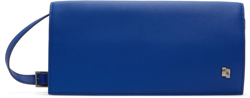 Torba za čez ramo ADER ERROR ADER error Leather Messenger Bag Modra | BN01FWBA2002BL