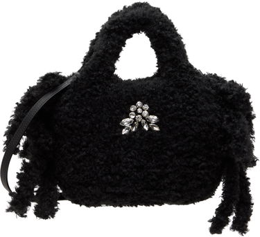 Torbica Simone Rocha Simone Rocha Embellished Baby Egg Tote Črna | BAG174B 0793, 0