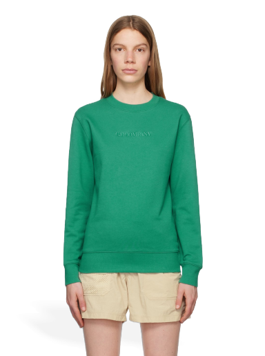 Pulover C.P. Company Embroidered Sweatshirt Zelena | 14CMSS085A-005086W