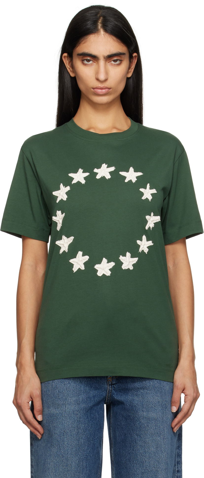 Majica Études Stars Regular T-Shirt Zelena | H24MMTSH112-34