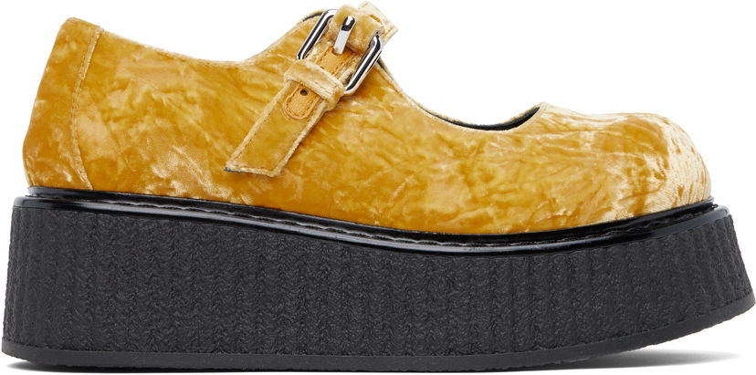 Modni dodatki Moschino Moschino Olivia Platform Loafers Rumena | MA10806I0MML040A