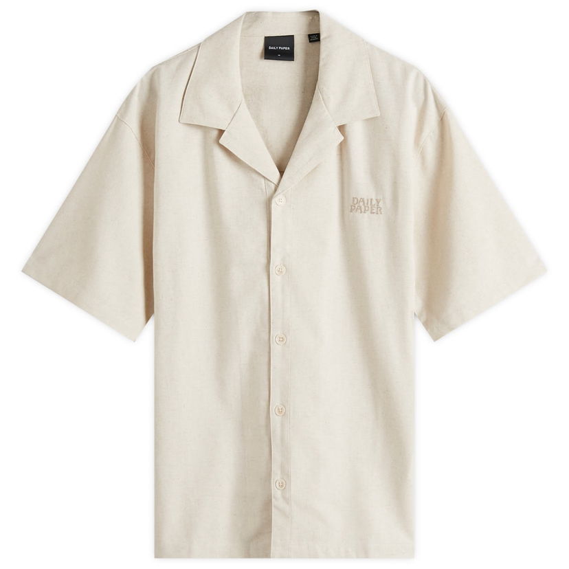 Srajce DAILY PAPER Daily Paper Logo Vacation Shirt, Size Large Bež | 2511123