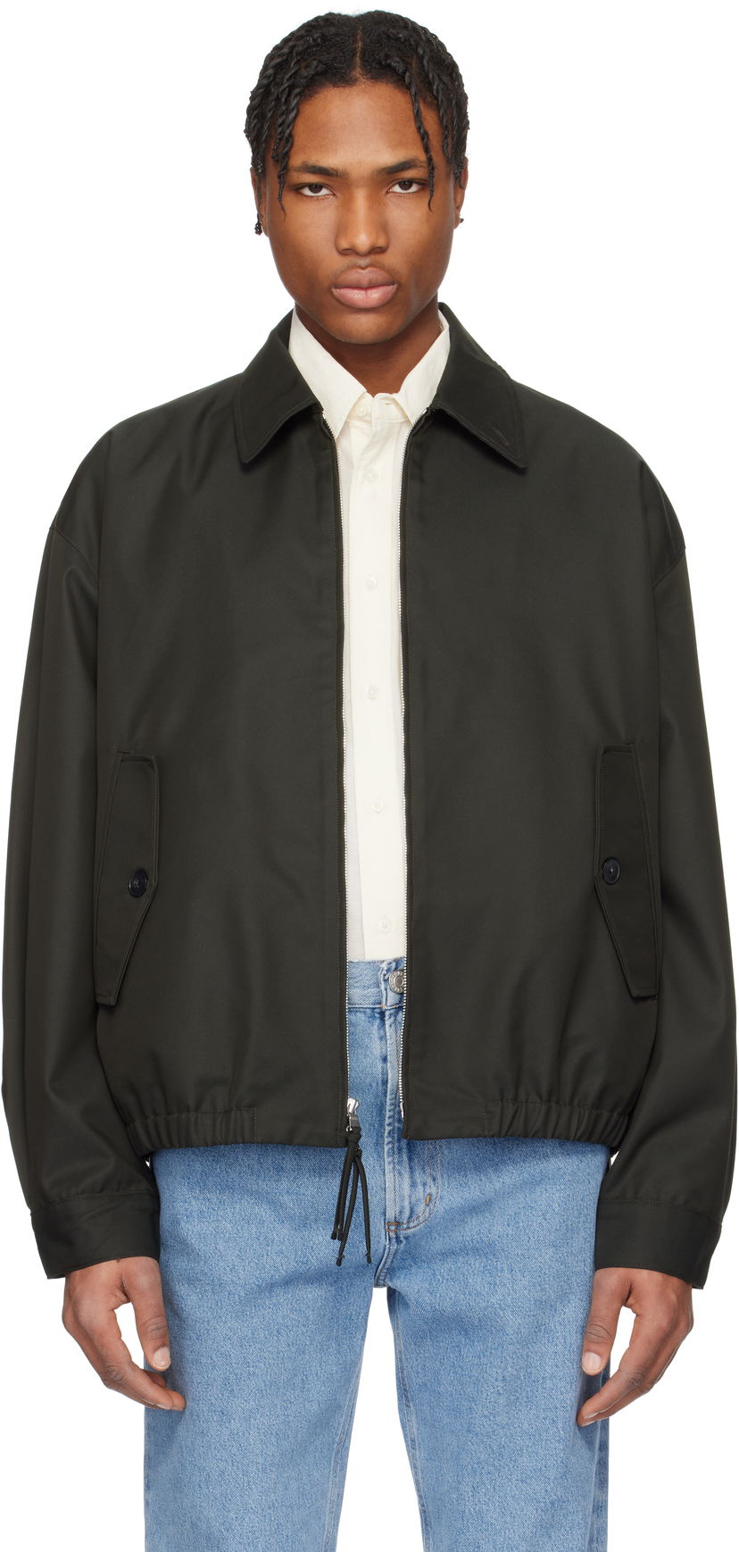 Bomber jakna AGOLDE AGOLDE Torres Cropped Twill Jacket Zelena | A4036-1775