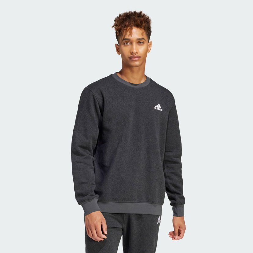 Pulover adidas Performance Seasonal Essentials Melange Sweatshirt Siva | IN7128
