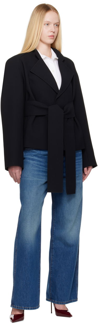 Jakna Khaite KHAITE Edith Belted Jacket Črna | 61814114, 3