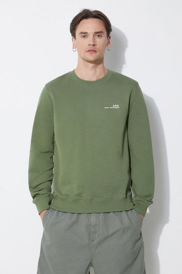 Pleteni pulover A.P.C. A.P.C. Item Crewneck Sweatshirt Zelena | COFBQ.H27608.KAE, 0