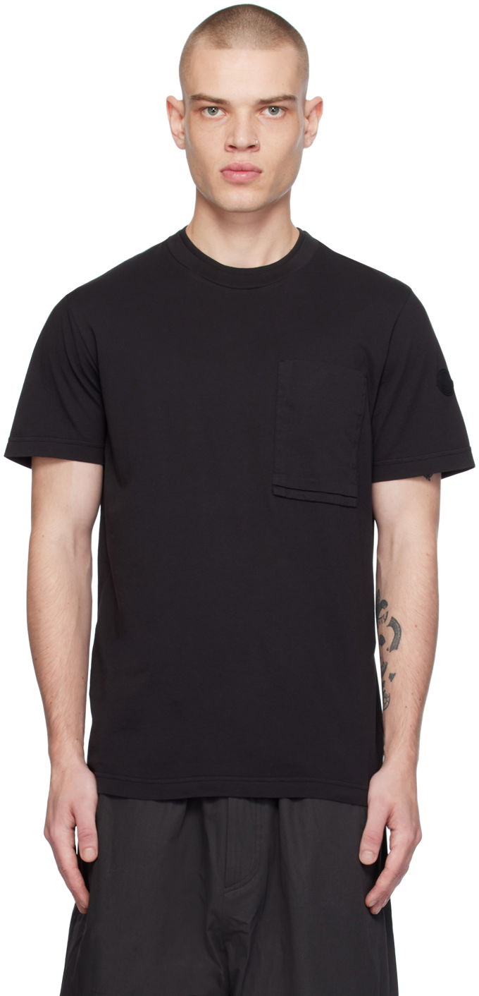 Majica Moncler Patch Pocket T-Shirt Črna | J10918C0000189ADY