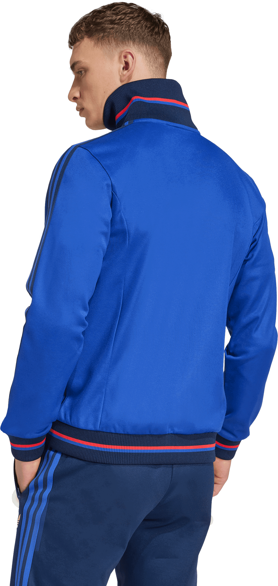 Vetrovka adidas Originals Olympique Lyon 75 Anniversary Track Jacket Modra | jl8078, 1