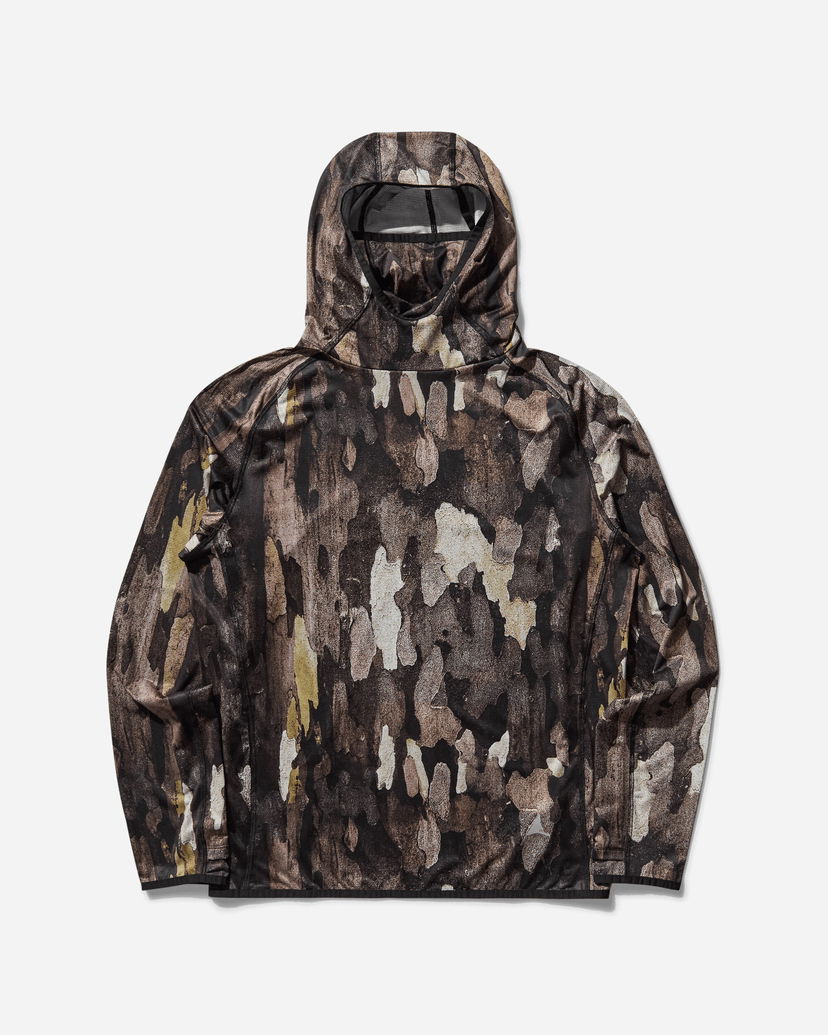 Pulover ROA Bark UV Hoodie Rjava | RBMW0391WO22 GRN0027