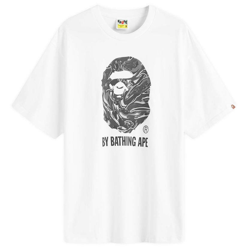 Majica BAPE Marbling Camo by Bathing Ape T-Shirt Bela | 001TEK801323M-WHT