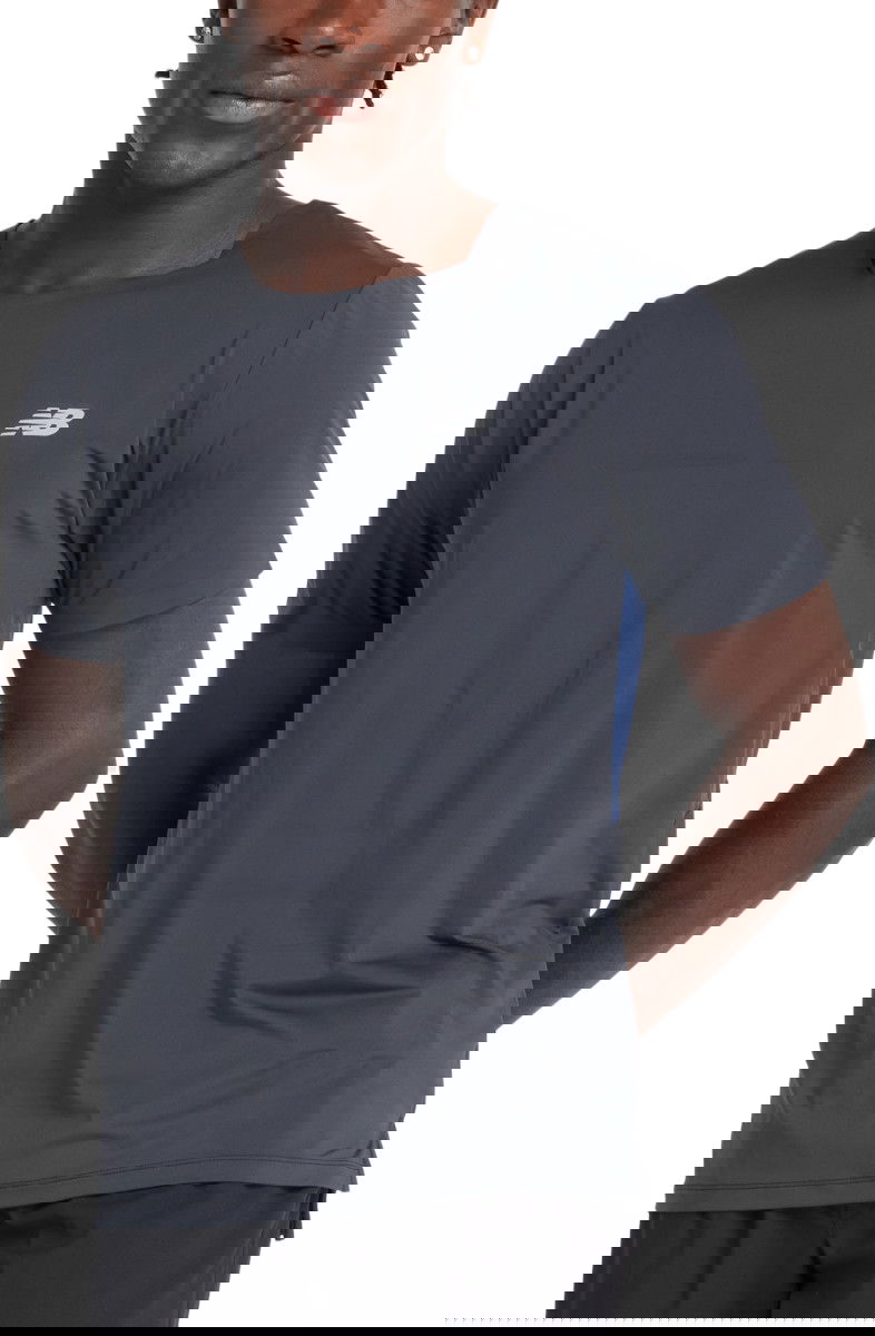 Majica New Balance T-Shirt Race Day Siva | mt43213-bk