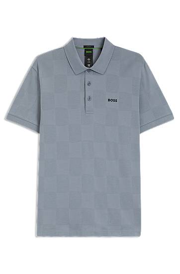 Polo majica BOSS BOSS Jacquard Polo Shirt Modra | 50544170, 0
