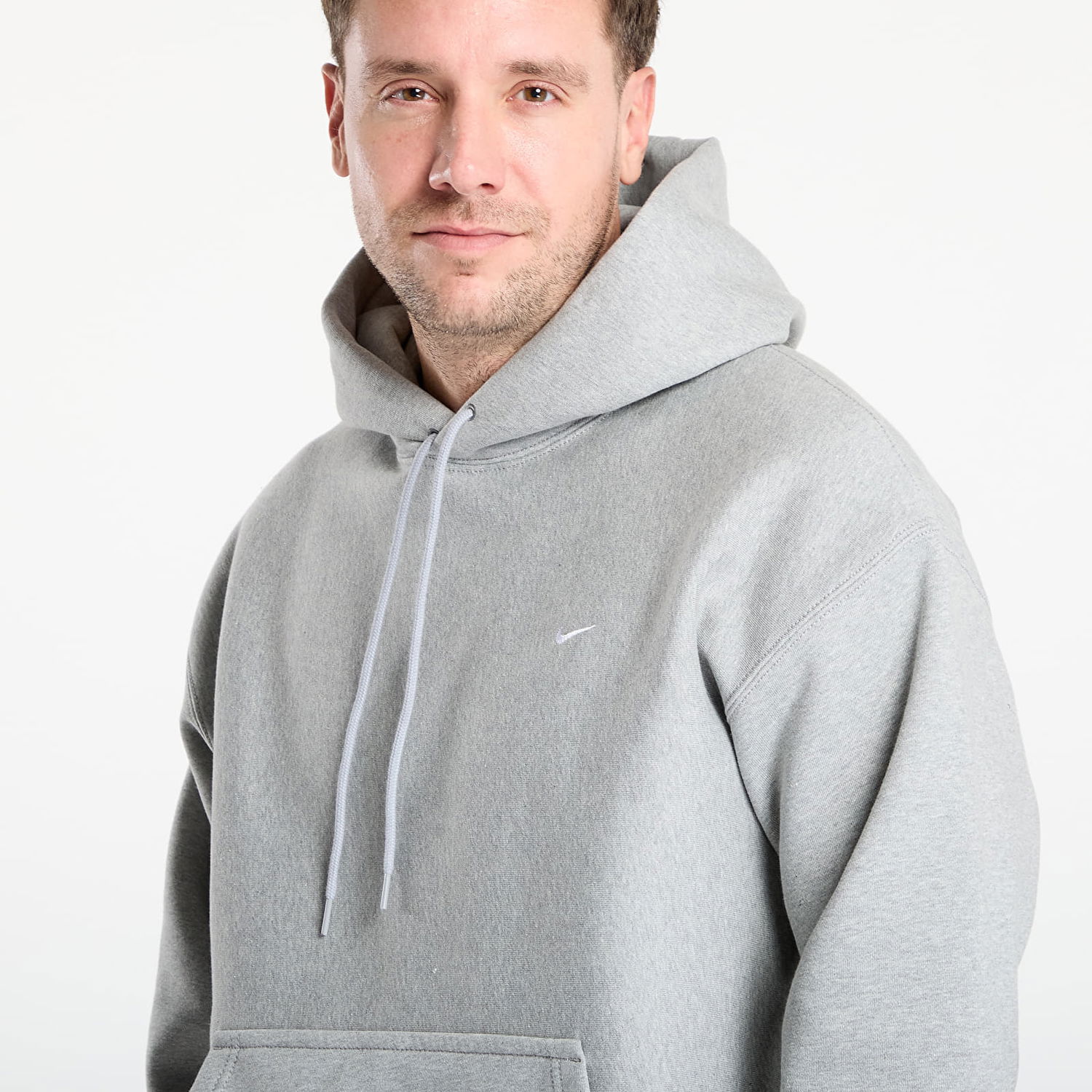 Pulover Nike Solo Swoosh Pullover Hoodie Siva | HV1082-063, 1
