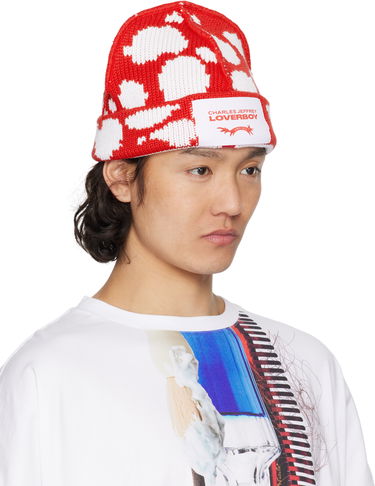 Beanie Charles Jeffrey Loverboy Charles Jeffrey Loverboy Beanie with Label Rdeča | 54130603, 1