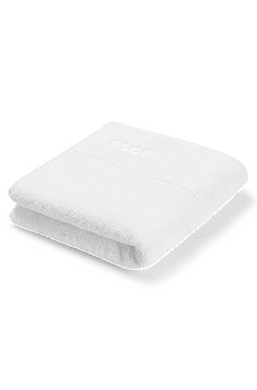 Nogavice BOSS Aegean Cotton Hand Towel with Tonal Logo Bela | -1013458