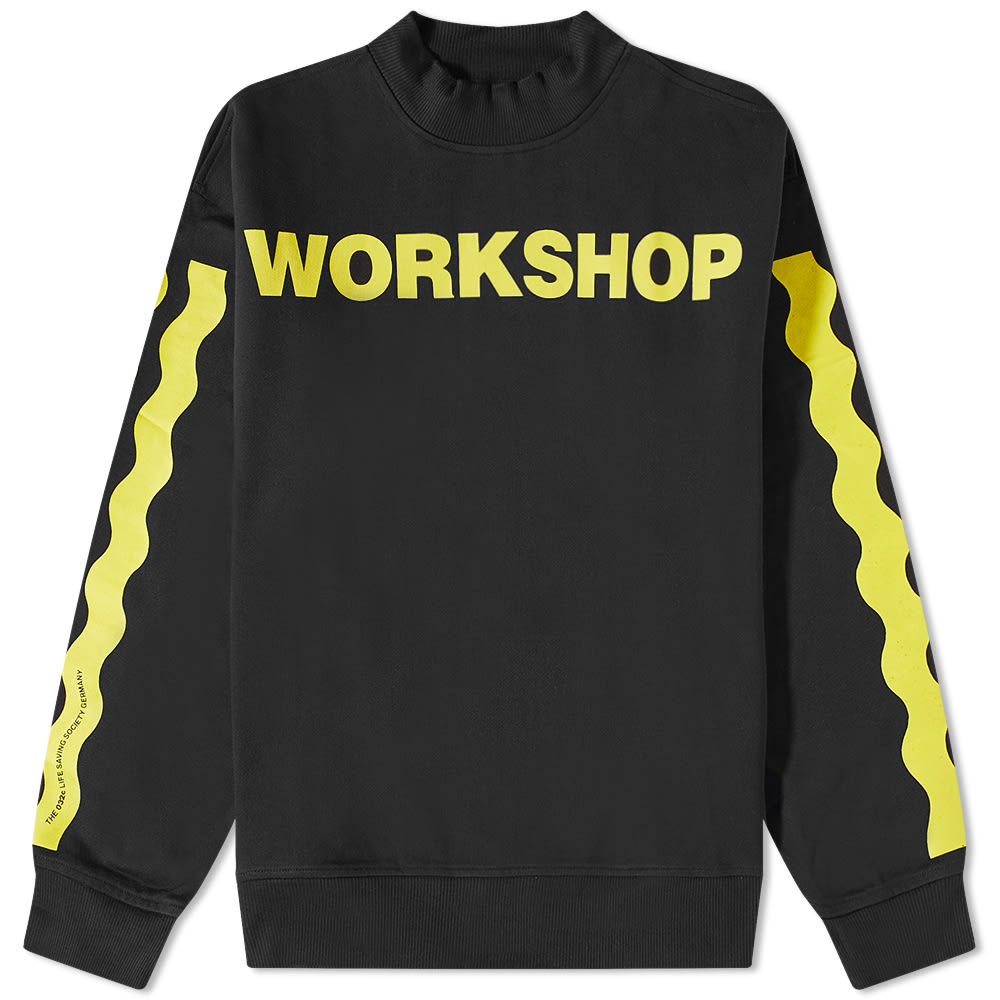 Pulover 032C Workshop Mock Neck Sweatshirt Črna | FW22-C-2020, 0