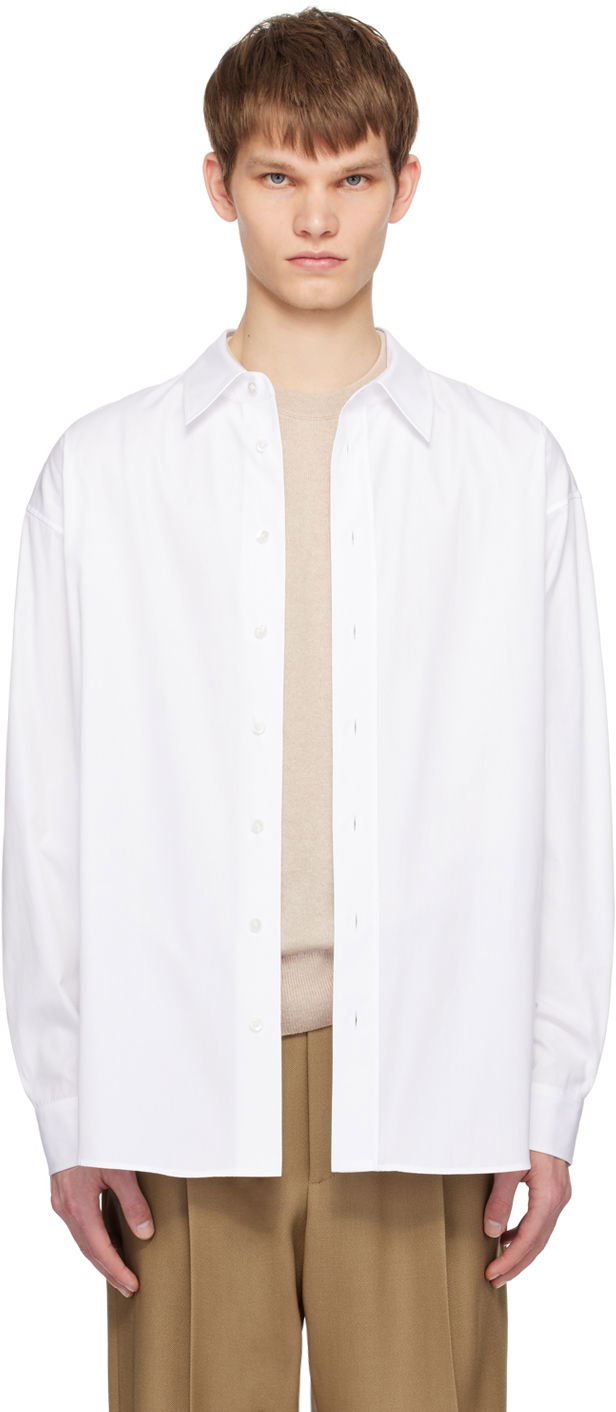Srajce The Row Classic Fit Shirt Bela | 636-W2068