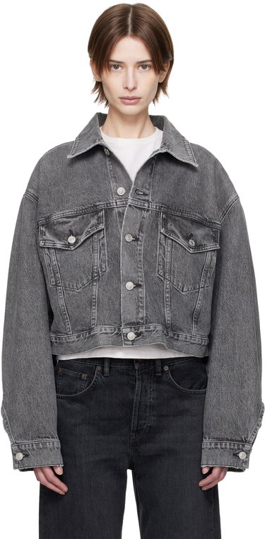 Jakna AGOLDE AGOLDE Palmer Cropped Denim Jacket Siva | A5047-1346, 0