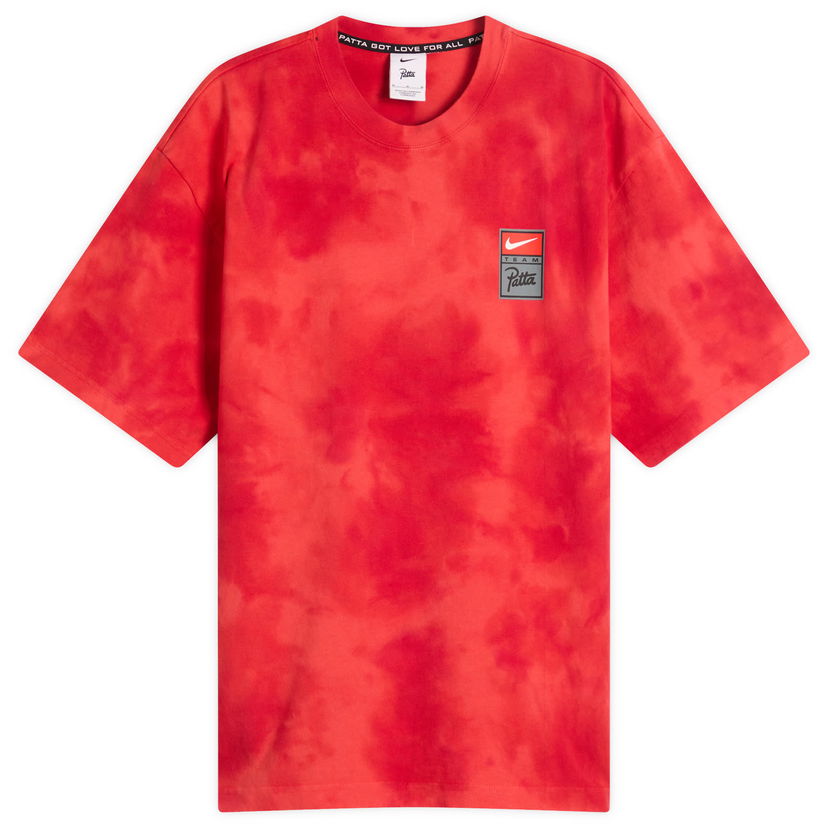 Majica Nike Patta GX Tie-Dye T-Shirt, Size Large Rdeča | HQ3907-612