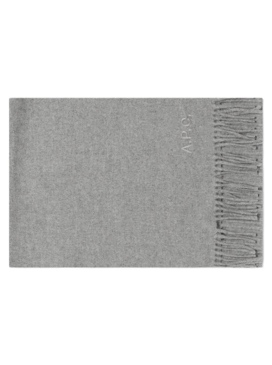 Šala A.P.C. Ambroise Embroidered Scarf Siva | WOAFE-M15171-PLA