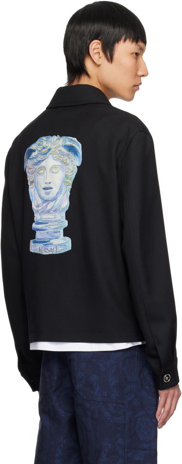 Bomber jakna Versace Versace Medusa Gallery Wool Blouson Jacket Črna | 1018846_1A13489, 2