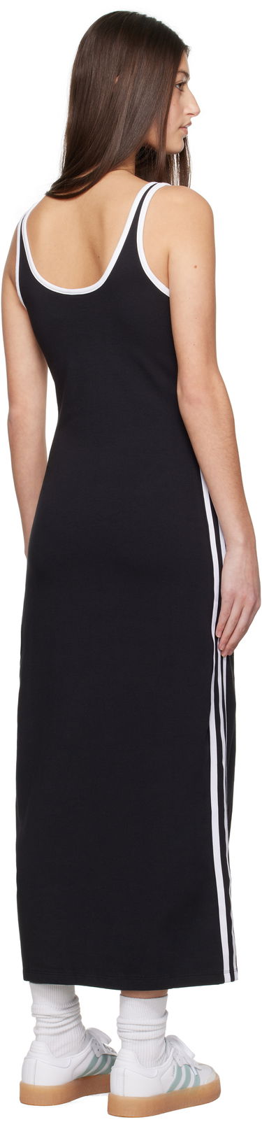 Obleke adidas Performance 3-Stripes Tank Maxi Dress Črna | JD4619, 2
