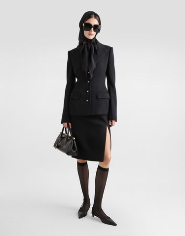 Jakna Dolce & Gabbana Dolce & Gabbana Single-Breasted Dolce Jacket Črna | F27DCTFUBGEN0000, 1