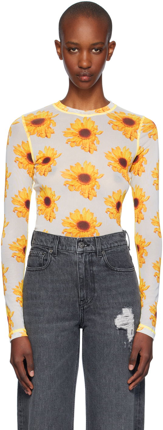 Majica JW Anderson Sheer Long Sleeve T-shirt Večbarvna | JO0238-PG1670