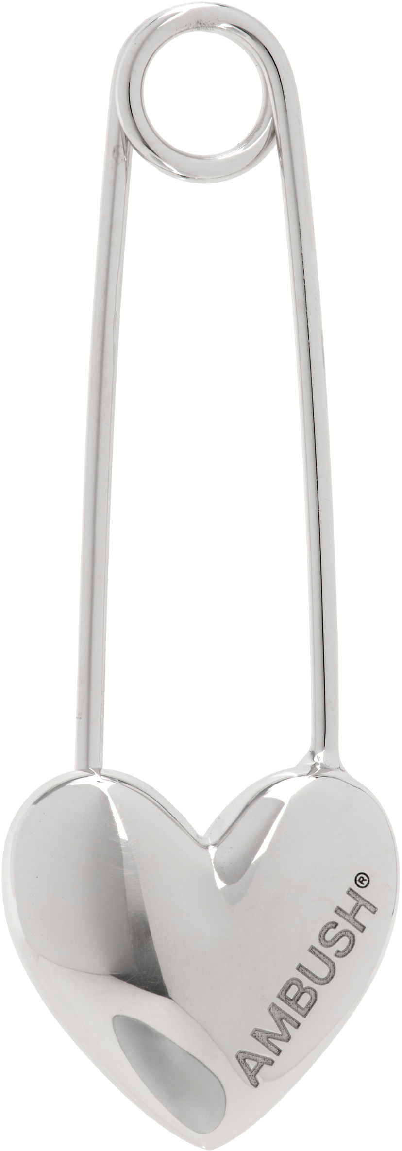 Zatiči Ambush AMBUSH Heart Safety Pin Earring Kovinski | 12115244