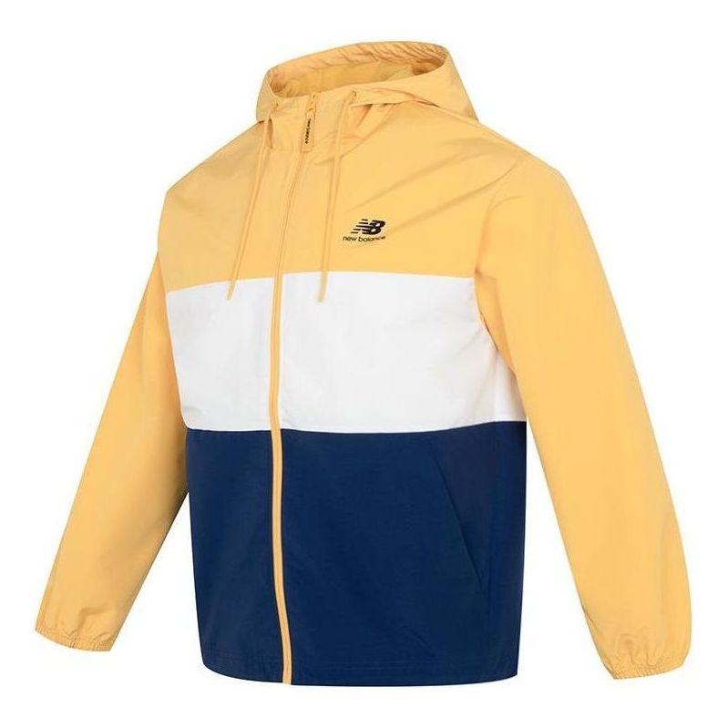 Vetrovka New Balance Lifestyle Hooded Jacket Rumena | 5AD38011-YL