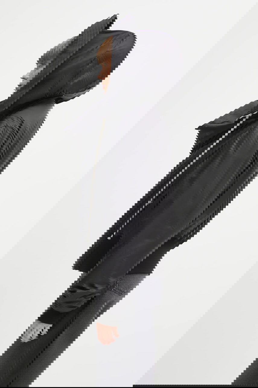 Parka Rick Owens Rick Owens DRKSHDW Cropped Alice Parka Oversize Črna | DS02E7731.NP, 1