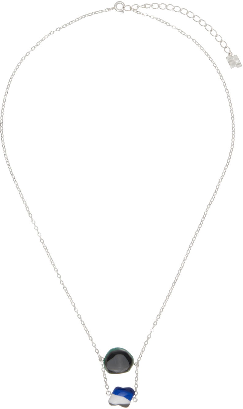 Ogrlica ADER ERROR Double Pendant Necklace Večbarvna | BN01SSJW0701GN