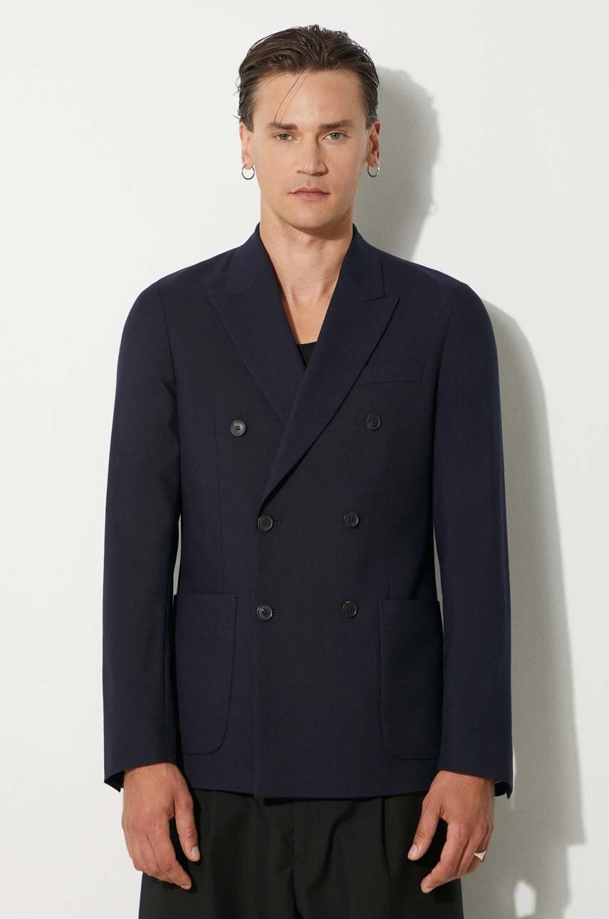 Jakna Paul Smith Paul Smith Double-Breasted Wool Blazer Mornarica | M1R.2320.N01746, 0