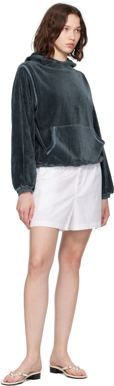 Pulover Baserange Baserange Pillow Velour Hoodie Siva | FPIH-VE-SU25, 3