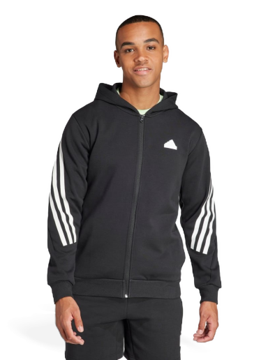 Pulover adidas Performance Sportswear Future Icons 3-Stripes Full Zip Hoodie Siva | IR9159