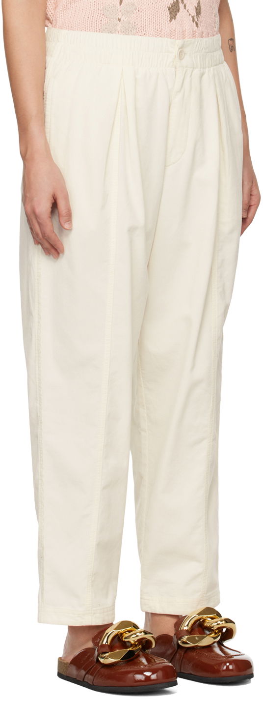 Hlače YMC YMC Sylvian Trousers Bela | Q4UAD, 1