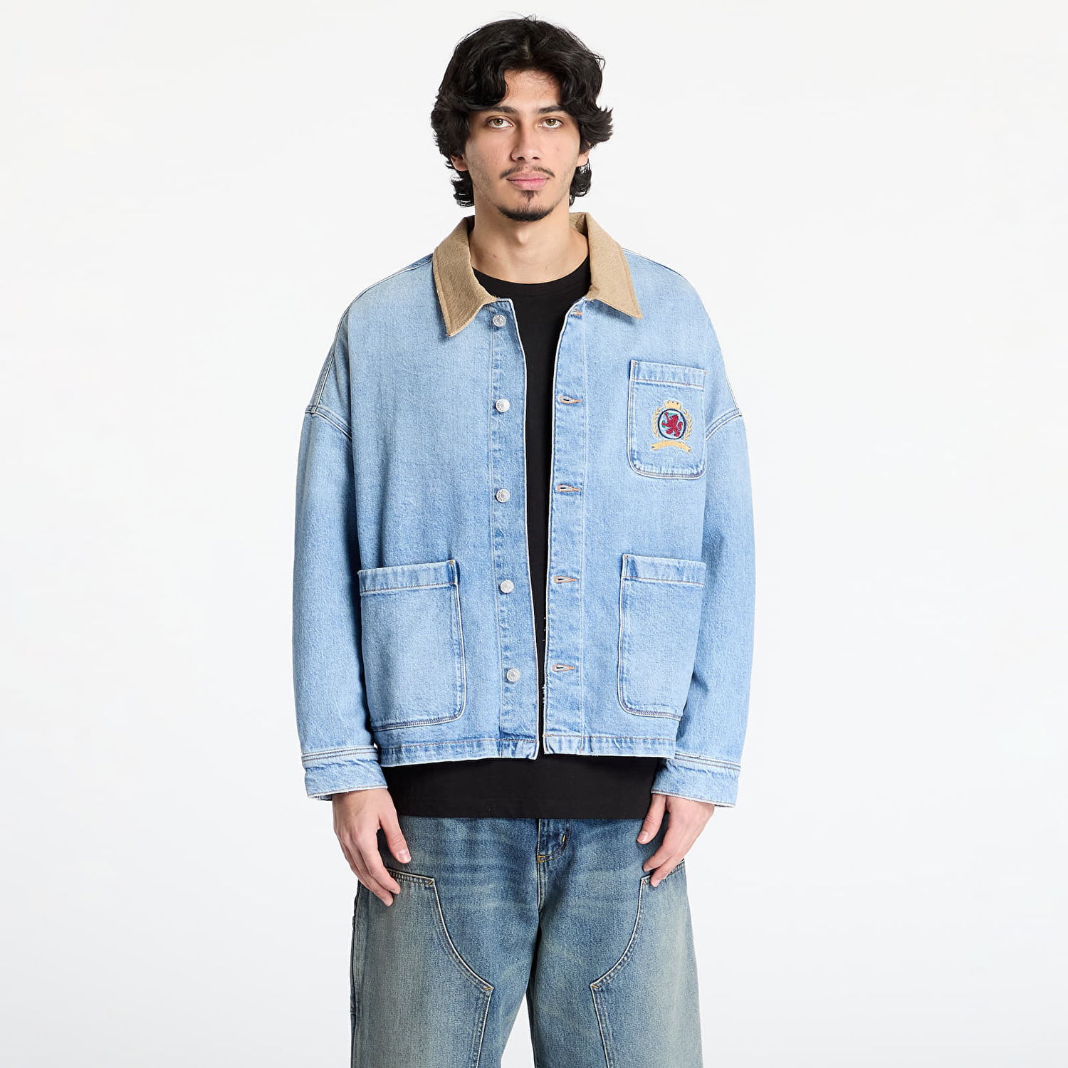 Jakna Tommy Hilfiger Tommy Jeans Relaxed Chore Denim Jacket Modra | DM0DM21049 1AB, 0