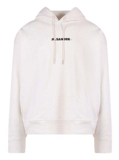 Pulover Jil Sander Cotton Frontal Logo Hoodie Bela | J47GU0002J45050#102