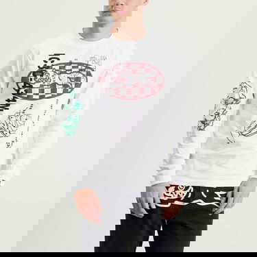 Majica BBC IceCream Multi Graphic Long Sleeve T-Shirt, Size Large Bela | IC25355-WHT, 2