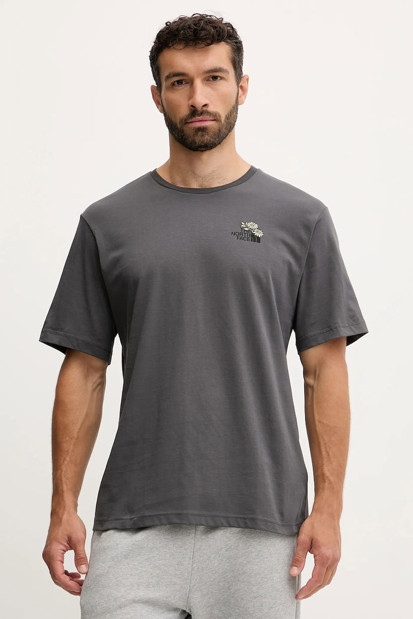 Majica The North Face Flower Dome Short Sleeve Graphic T-Shirt Siva | NF0A8EGXRHI1