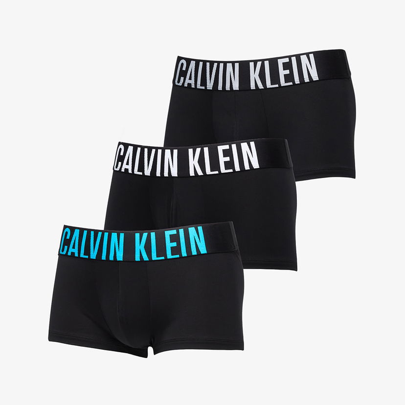 Boksarice CALVIN KLEIN Microfiber Stretch Low Rise Trunk 3-Pack Multicolor Črna | 000NB3611A VVL