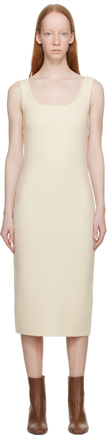 Obleke Max Mara Max Mara Midi Tank Dress Bež | 2313210231600 13210231