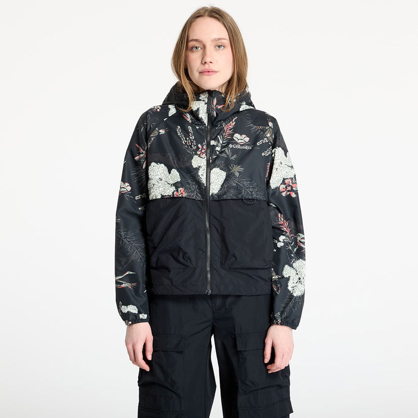 Vetrovka Columbia Columbia Spire Valley™ Printed Windbreaker Črna | 2116491010